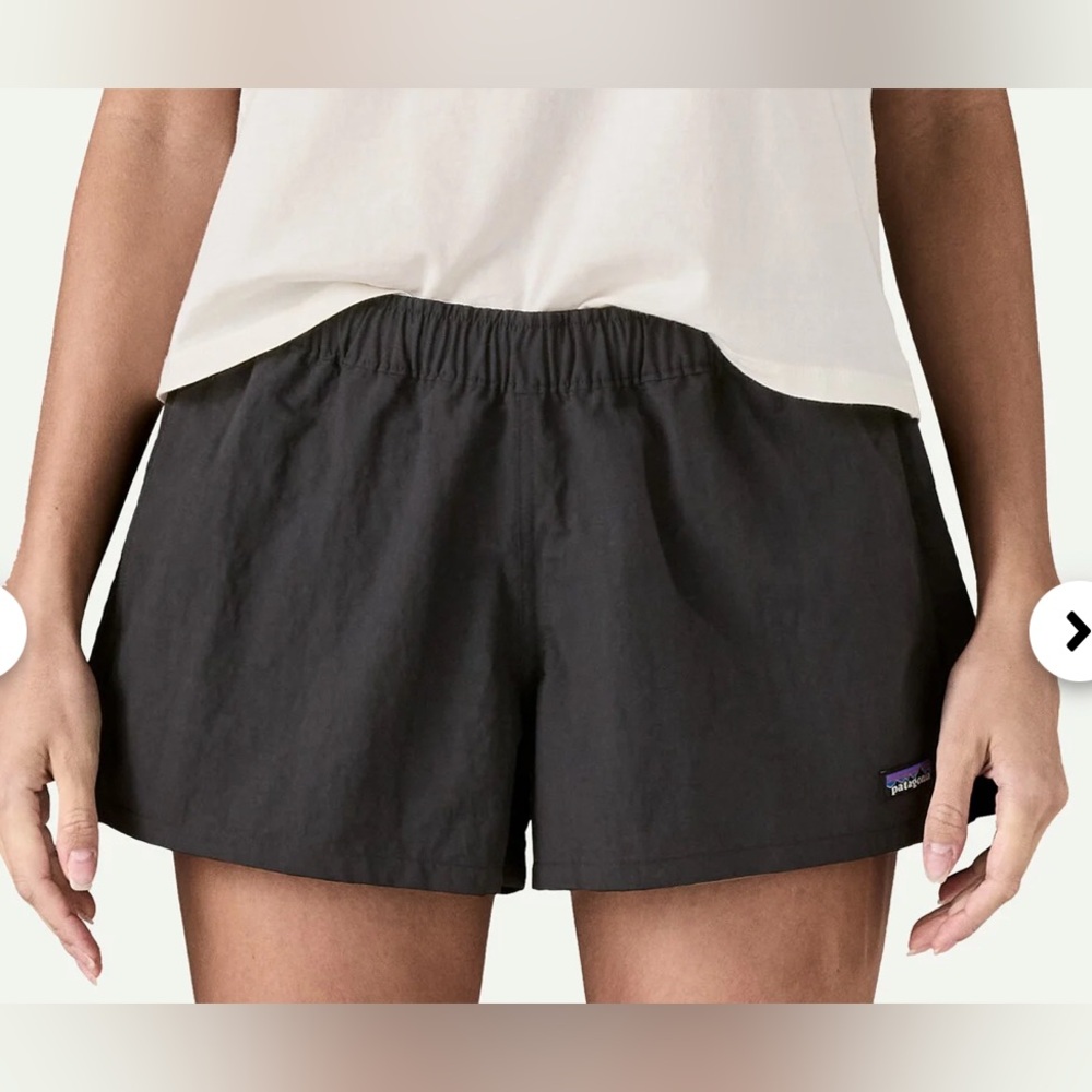 Patagonia Women's Barely Baggies Black Shorts